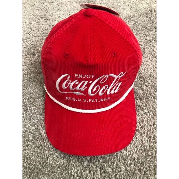 Coca-Cola Corduroy Red Snapback Hat - Picture 3 of 6